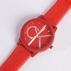 Casual Wrist Watch For Men & Women Red