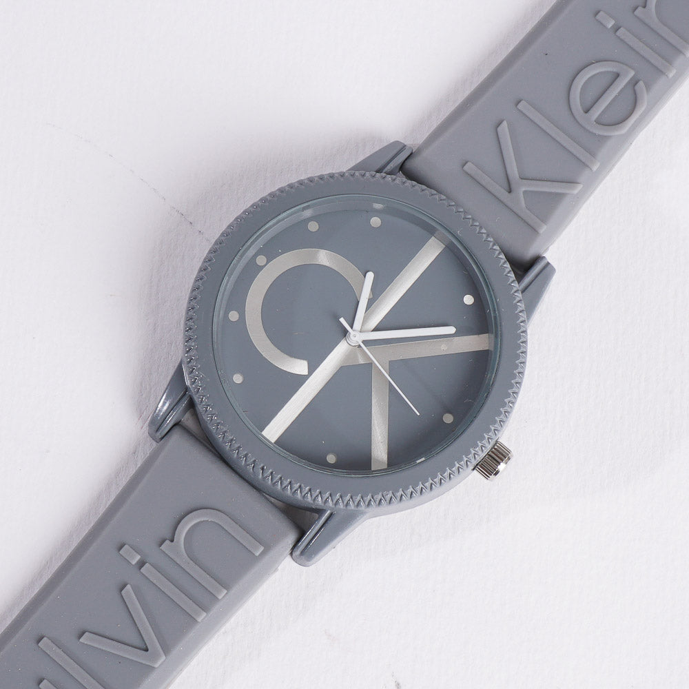 Casual Wrist Watch For Men & Women Grey