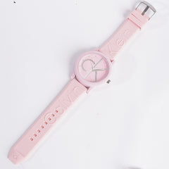 Casual Wrist Watch For Men & Women Pink