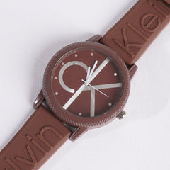 Casual Wrist Watch For Men & Women Brown