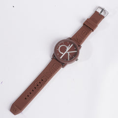 Casual Wrist Watch For Men & Women Brown