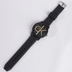 Casual Wrist Watch For Men & Women Black