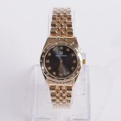 Women's Chain Watch Golden Black