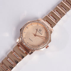 Women's Chain Watch Rosegold Pink