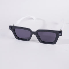 Blk-White Frame Sunglasses for Men & Women MJ