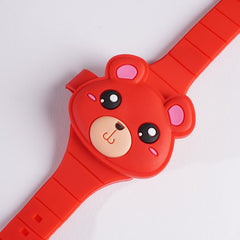 Kids Character Digital Watch Red 1