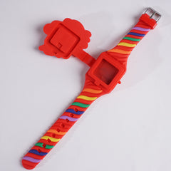 Kids Character Digital Watch Red Multi