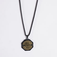 Mens Chain Locket Black A