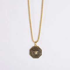 Mens Chain Locket Golden V