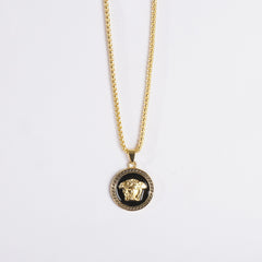 Mens Chain Locket Golden V