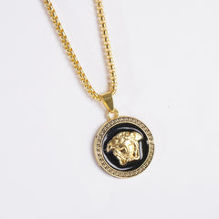 Mens Chain Locket Golden V