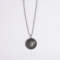 Mens Chain Locket Silver V