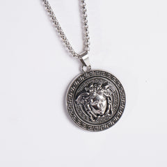 Mens Chain Locket Silver V