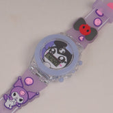 Kids Character digital watch light purple