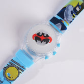 Kids Character Spinner Digital Watch with Light Cyan
