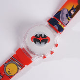 Kids Character Spinner Digital Watch with Light Red