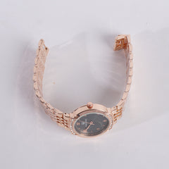 Women's Chain Watch Rosegold Black