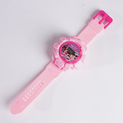 Kids Character Projector Watch Pink