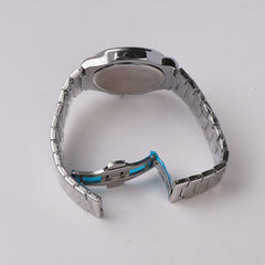 Mens Chain Wrist Watch Silver