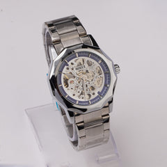 Mans Automatic Chain Wrist Watch Silver