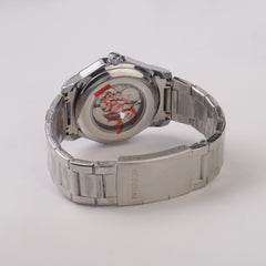 Mans Automatic Chain Wrist Watch Silver