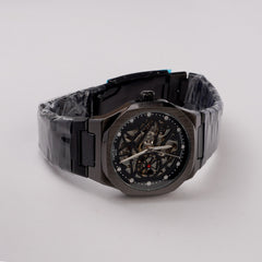 Mans Automatic Chain Wrist Watch Black