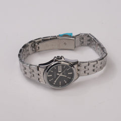 Women Chain Wrist Watch Silver Blk