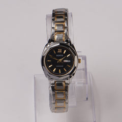 Two Tone Women Chain Wrist Watch