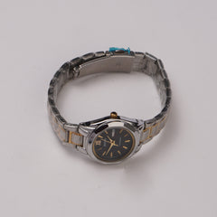 Two Tone Women Chain Wrist Watch