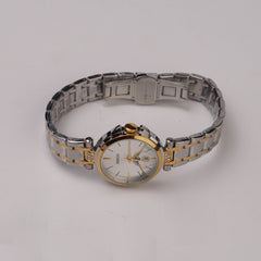 Two Tone Women Chain Wrist Watch