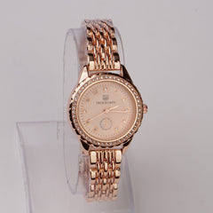 Women's Chain Watch Rosegold Pink