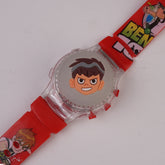 Kids Character Spinner Digital Watch Red Ben1.0