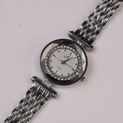 Womens Chain Wrist Watch Silver