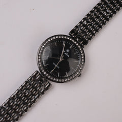 Womens Chain Wrist Watch Black