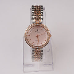 Womens Chain Wrist Watch Rosegold Silver