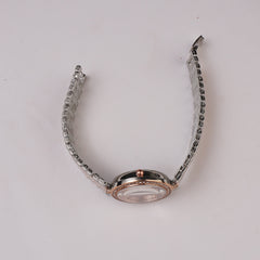 Womens Chain Wrist Watch Rosegold Silver
