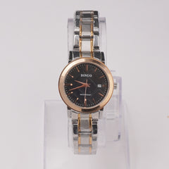 Two Tone Women's Chain Watch Silver Golden