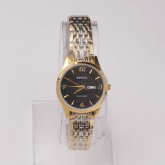 Two Tone Women's Chain Watch Golden Silver