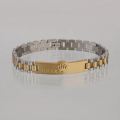 Two Tone Mens Golden Chain Bracelet R3