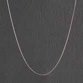 Mens Silver Neck Chain 1mm