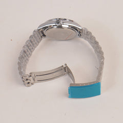 Woman Silver Chain Watch SIlver Dial