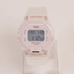 Kids Digital Sports Watch With White Straps