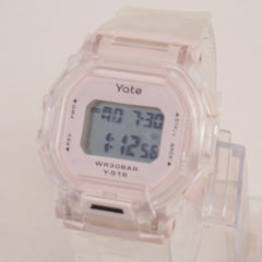 Kids Digital Sports Watch With White Straps