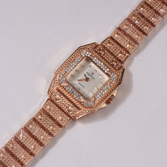 Womens Chain Wrist Watch Rosegold