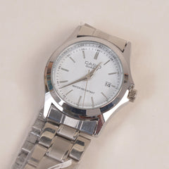 Woman Chain Watch Silver White