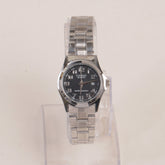 Woman Chain Watch Silver Black