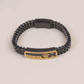 Mens Black Chain Bracelet