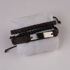 3pc Set Fashion Trendy Mans Bracelet