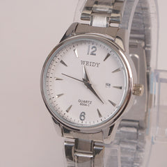 Silver Chain Womans Watch White Dial