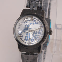Black Chain Womans Watch Blue Dial